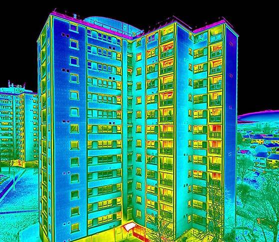 Aerial Thermal Mapping and Thermal Inspections 1 thermal building inspection