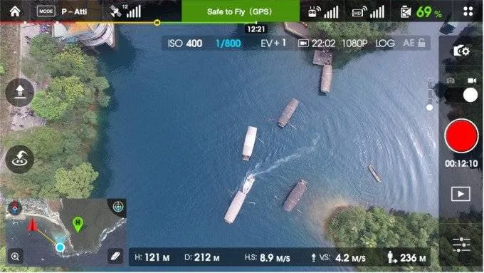 DJI Phantom camera settings