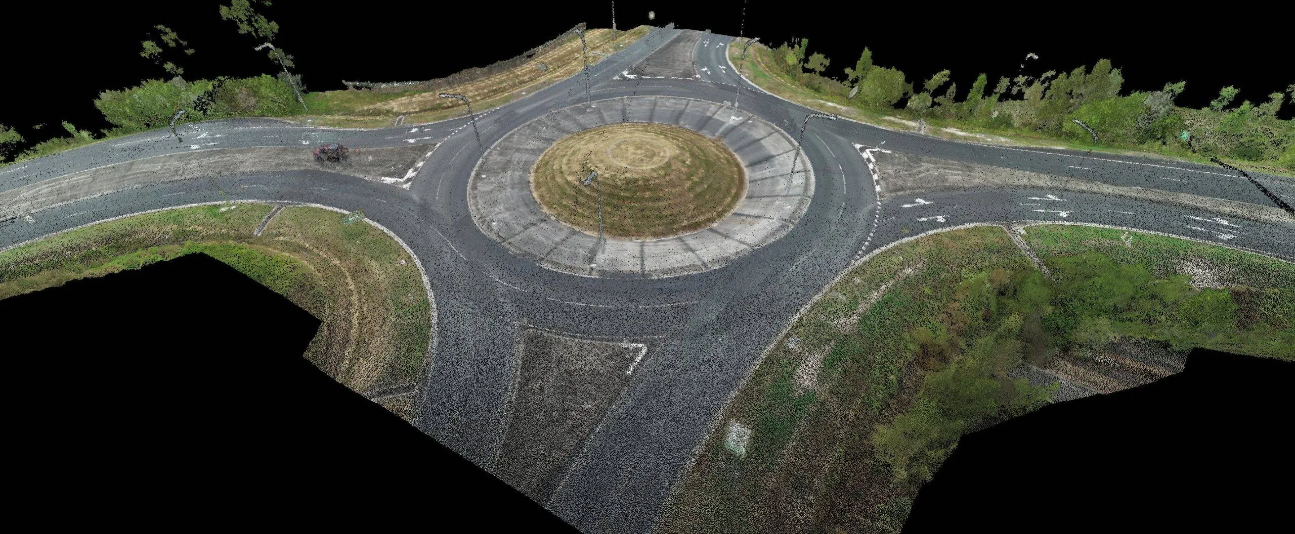 LIDAR road mapping 3D TiN Mesh from Classified LIDAR Point Cloud
