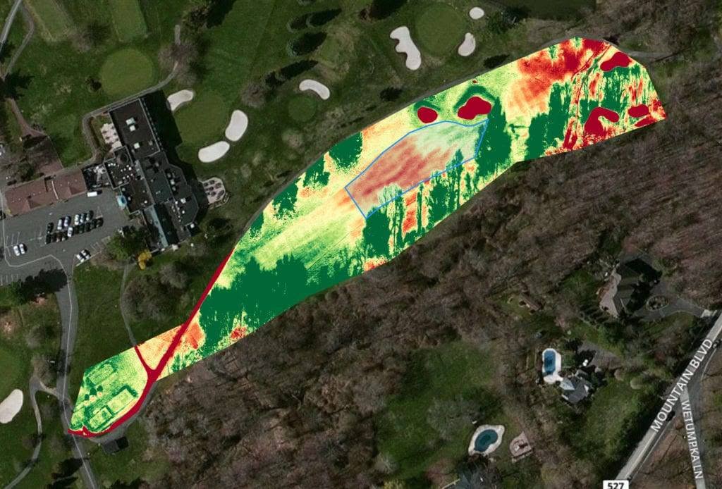 Using NDVI to help manage a golf course 4 NDVI golf course mapping
