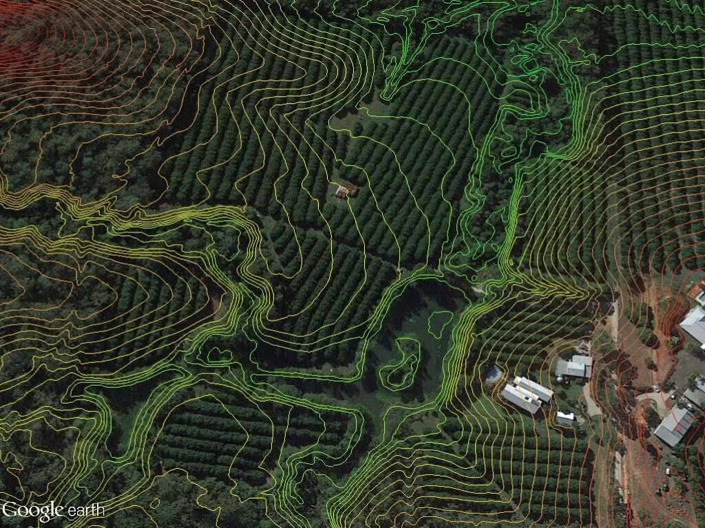 Macadamia growers' case study 2017 10 Macadamia plantation case study contour map