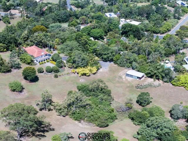 Drone acreage real estate photography