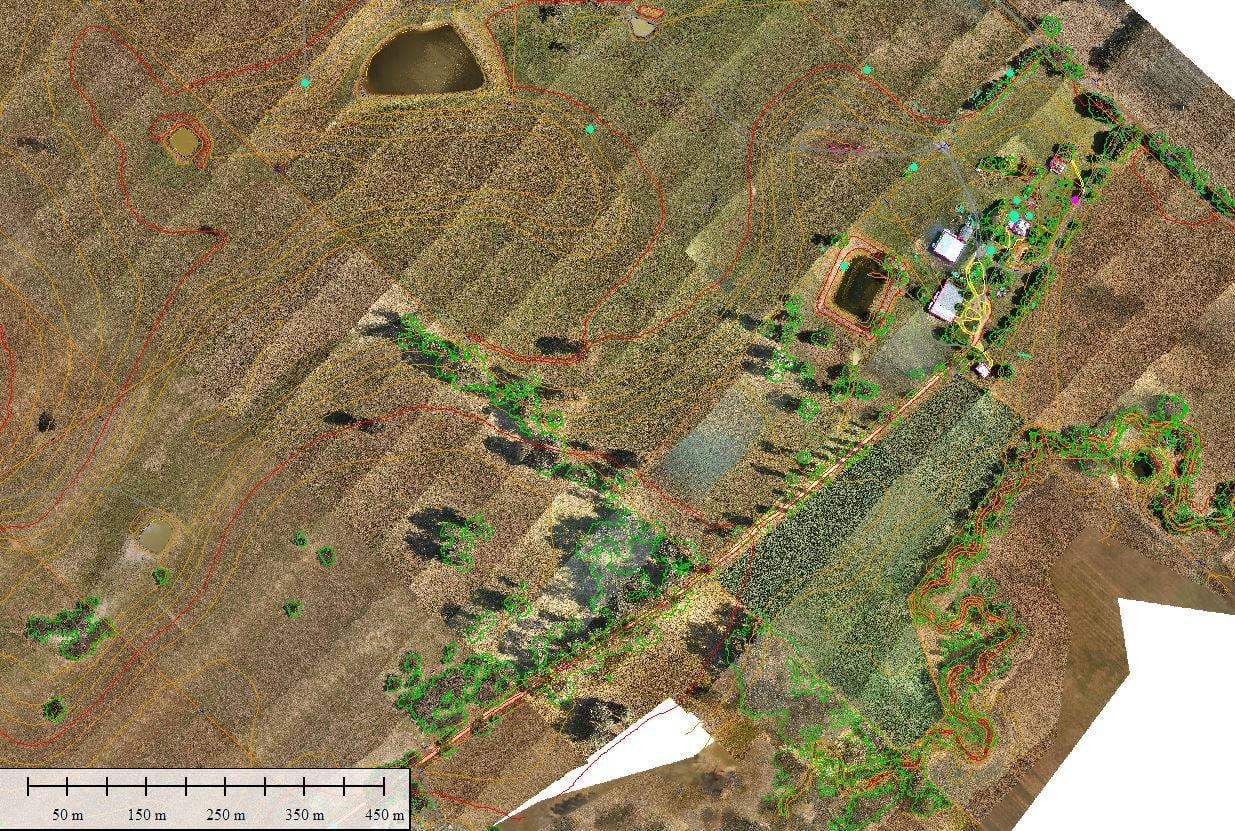 Development Site Contour Mapping 2 Planimetric feature mapping can be added to aerial contour and elevation mapping to enhance its project value